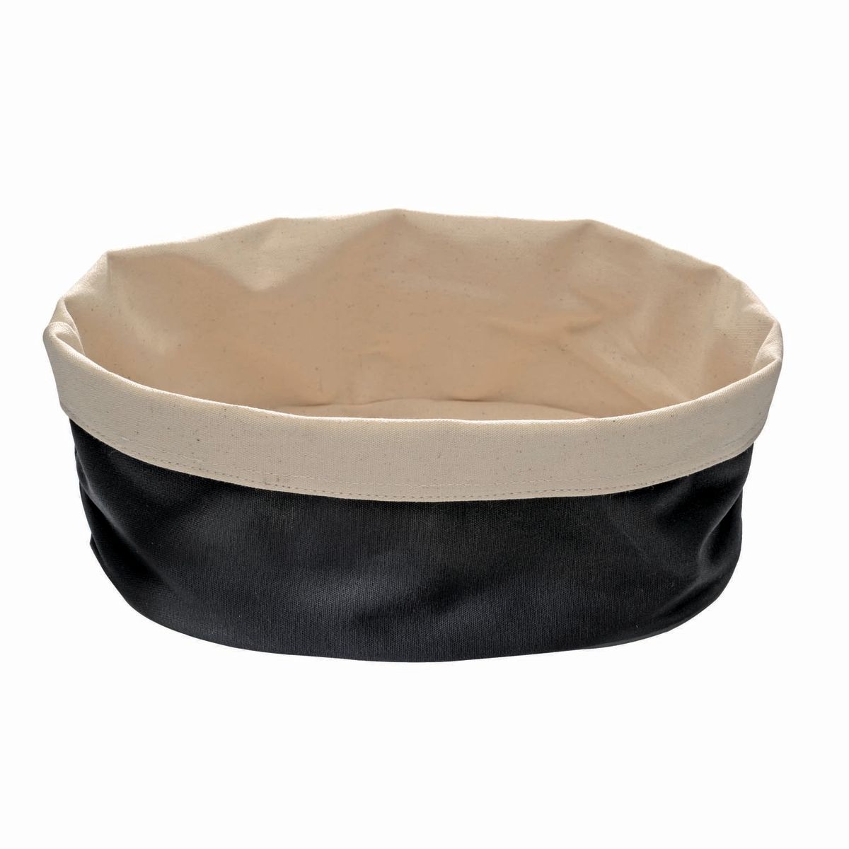 APS Brottasche, Baumwolle 25x18x9 cm (LxBxH); schwarz; oval