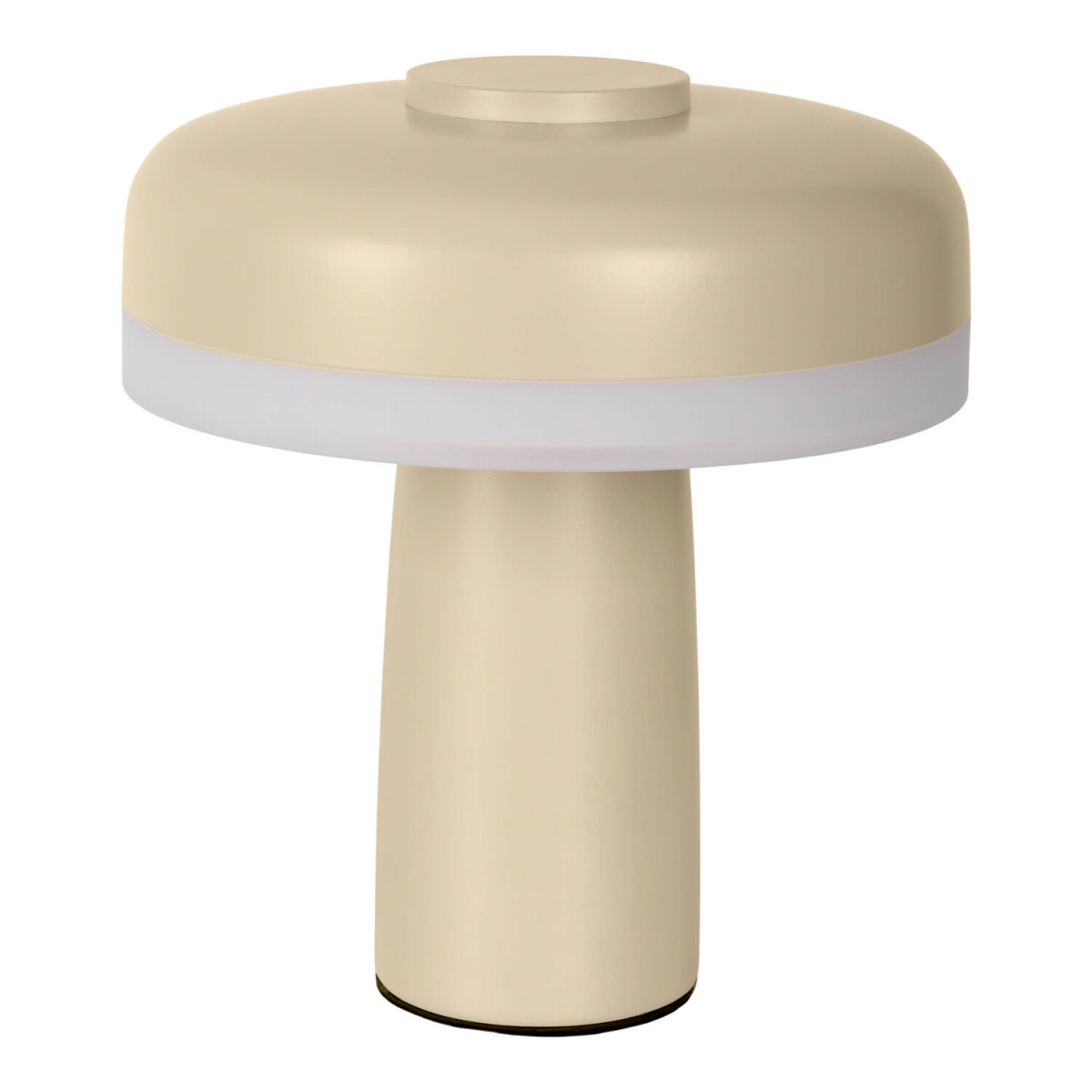 NÄVE Leuchten Akku-/ Tischleuchte PILU warmweiß 15x15x15x16.5 cm (LxBxØxH); beige; Gestell beige