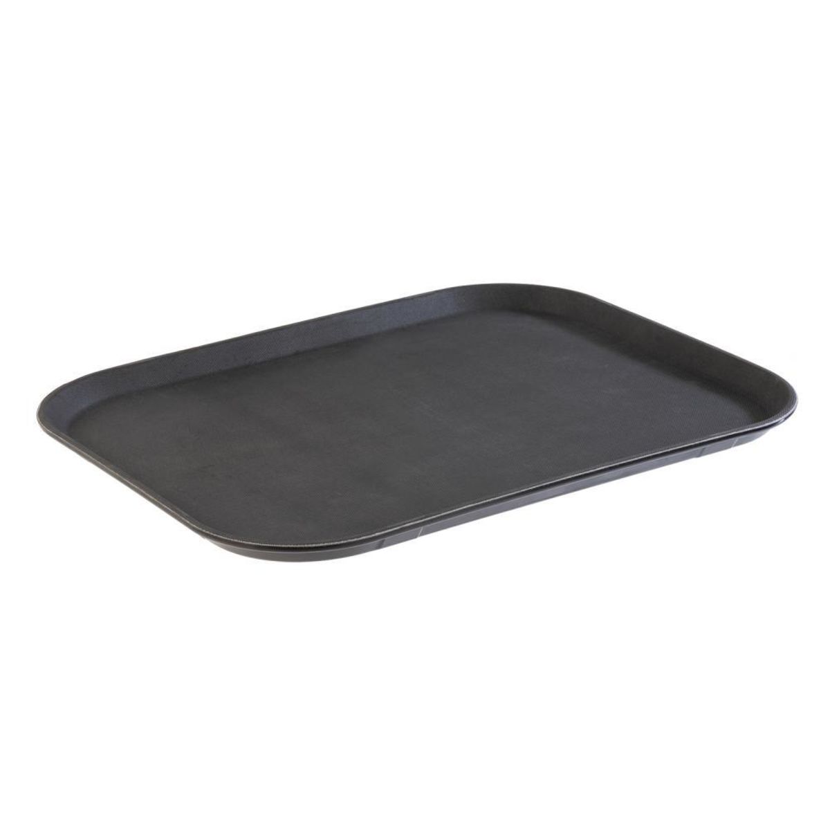 APS GN Serviertablett -NOSLIDE-, GFK; 53x32.5x2.5 cm (LxBxH); schwarz; rechteckig