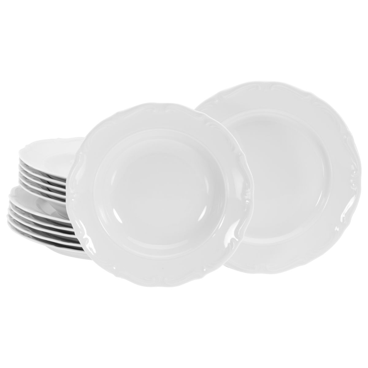 Maria Theresia - servizio da tavola 12 pezzi CreaTable; bianco