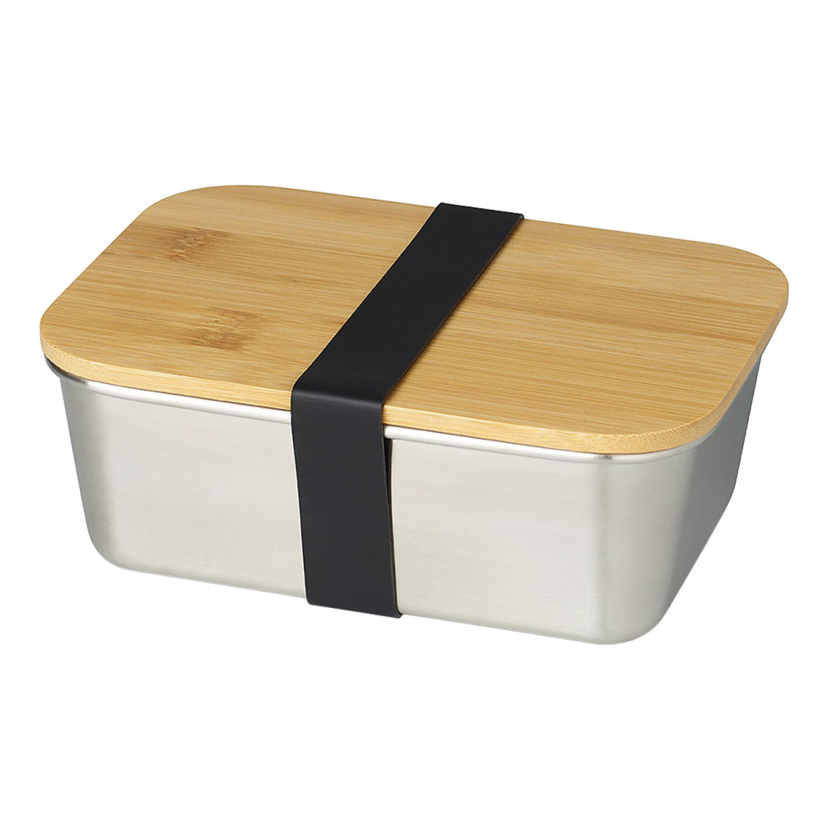 ECHTWERK Lunchbox 1.5 l, 20x15x8 cm (LxBxH); silber; rechteckig