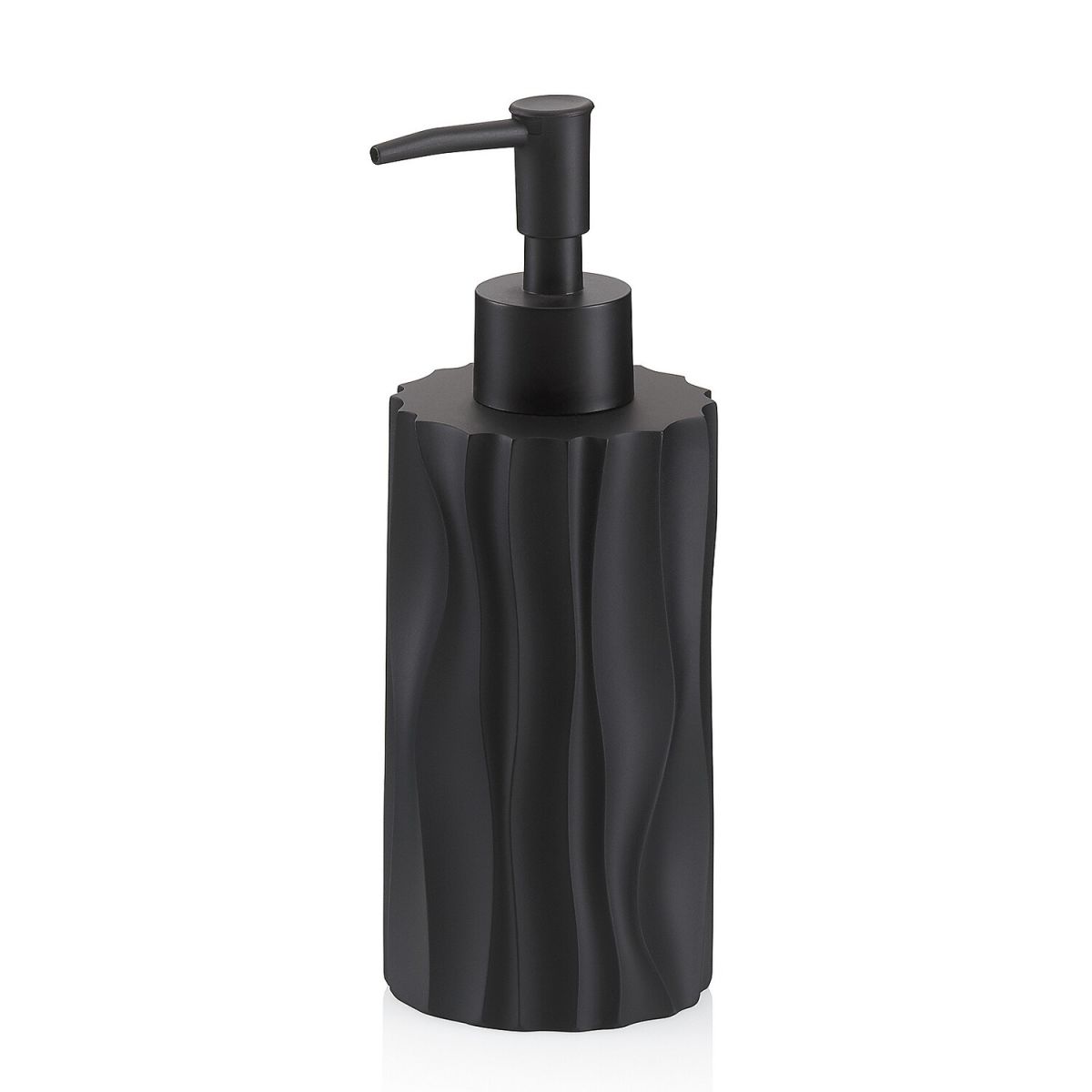 kela Seifenspender Merida Polyresin 19 cm (H); schwarz; rund