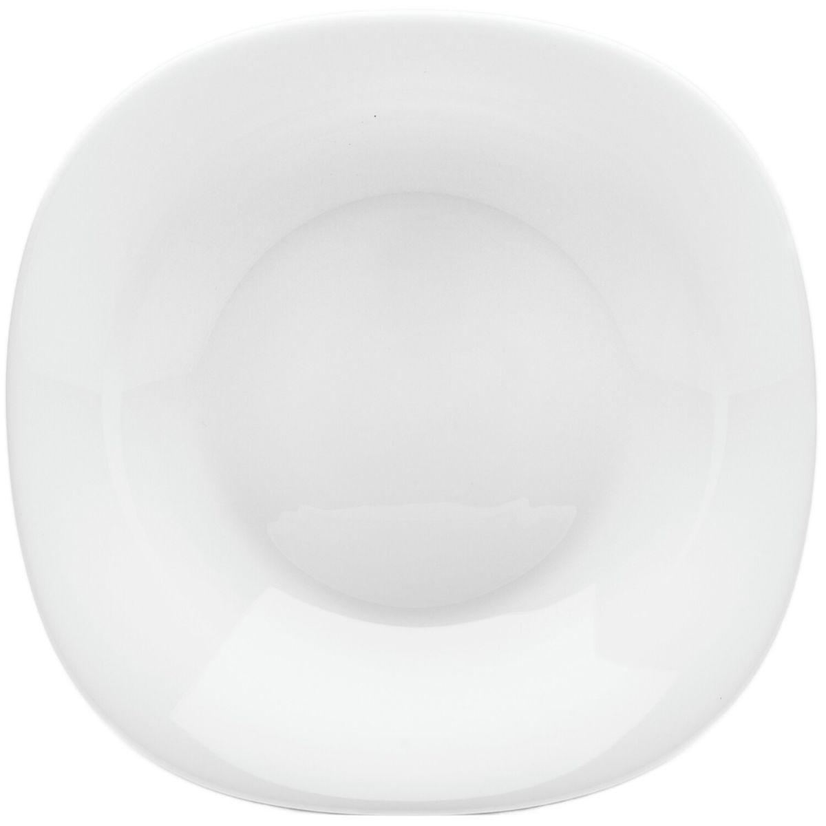 Bormioli Rocco Eßteller tief Parma 23cm, Opal-Hartglas 500 ml, 23 cm (Ø); weiß; quadratisch; 24 Stück / Pack