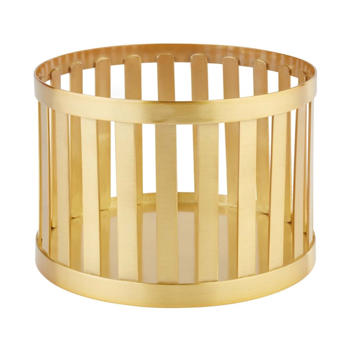 APS Korb APS PLUS, Edelstahl; 15x15x15x10.5 cm (LxBxØxH); gold; zylinderförmig
