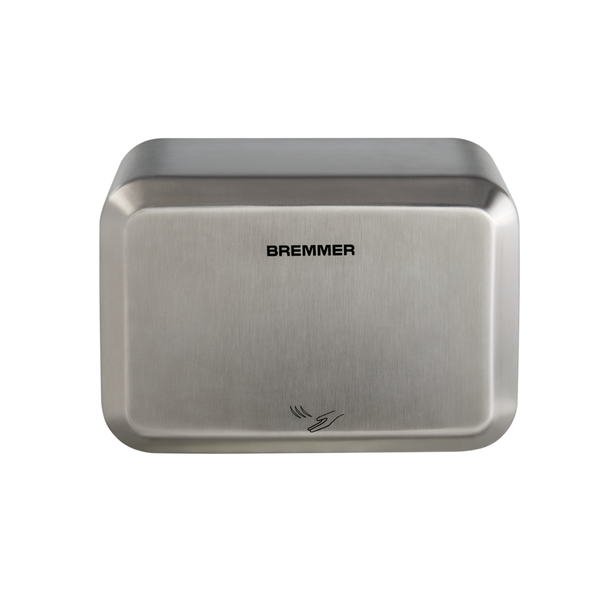 Asciugamani elettrico professionale Nano Blade compatto in acciaio spazzolato Bremmer; 15.8x24x17 cm (LxHxP); acciaio inox