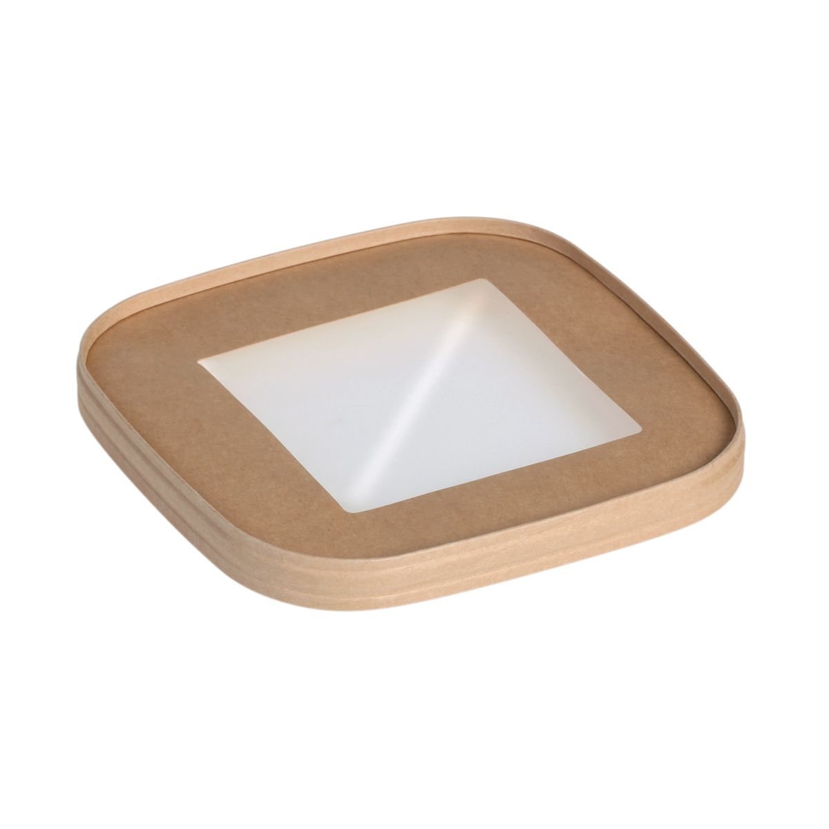 naturesse Deckel Kraft - mit Cellulose Sichtfenster 17 cm (B); braun; 300 Stück / Pack