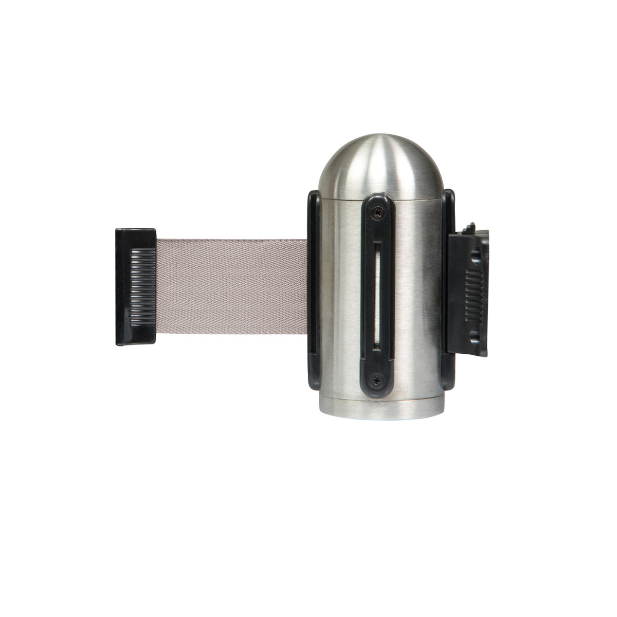 Gancio a parete per Nastro in nylon Estensibile Grigio 205cm - Kit di fissaggio incluso Securit; 6x0.4x14x0.4 cm (LxLxHxP); grigio