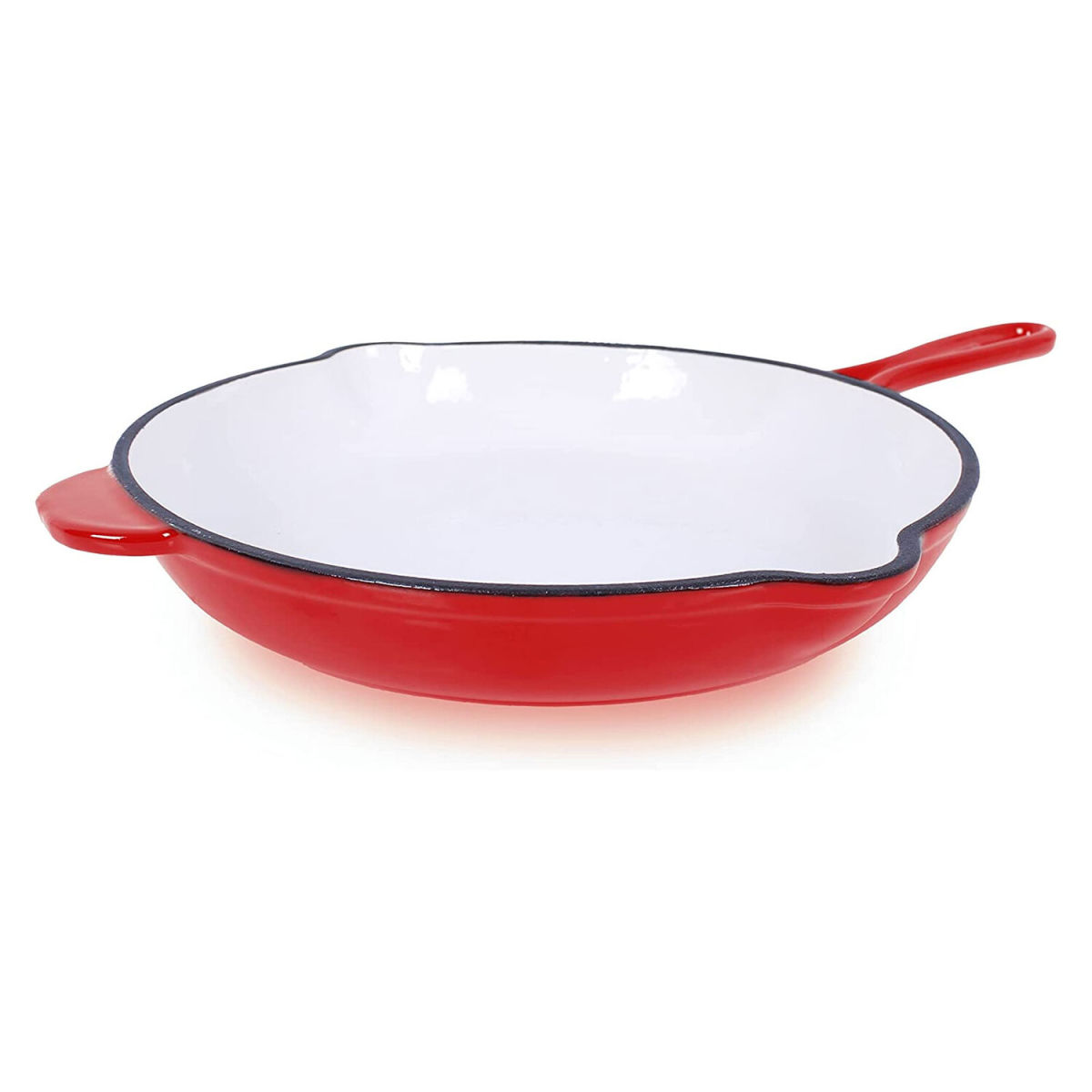 ECHTWERK Bratpfanne Gusseisen 27x27x5 cm (LxBxH); rot; rund