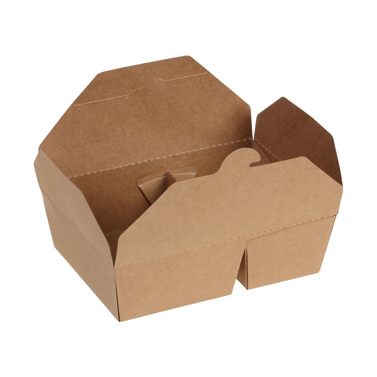 naturesse Box 2-teilig Kraft/PLA 930 ml, 14x15.5x4.8 cm (LxBxH); braun; 200 Stück / Pack