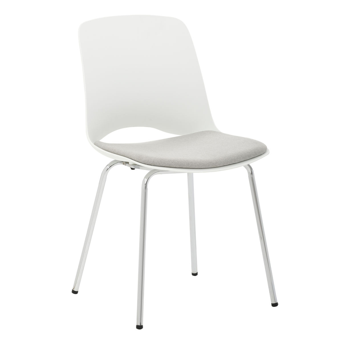 Mayer Sitzmöbel Kunststoffstuhl gepolstert 2521 46.5x54x84.5 cm (BxTxH); Sitz cremeweiß; 2 Stück / Pack
