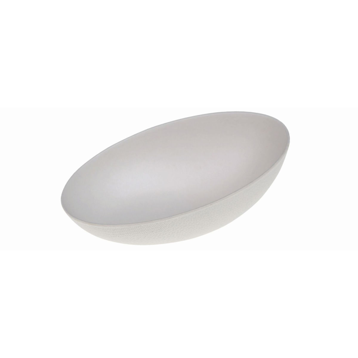 naturesse Dipschale oval Zuckerrohr 150 ml, 8x5.4x2.7 cm (LxBxH); weiß; 2400 Stück / Pack