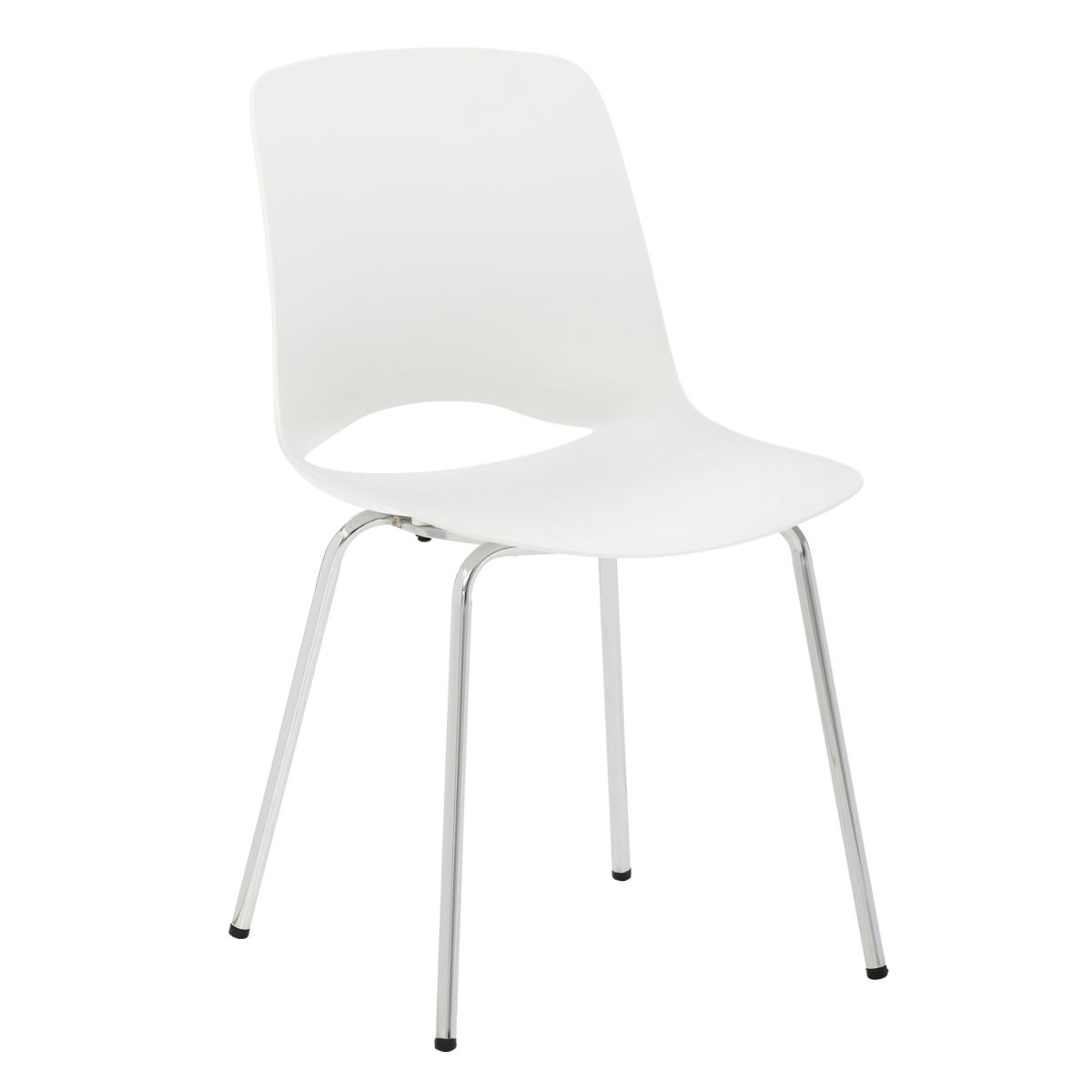 Mayer Sitzmöbel Kunststoffstuhl Objekt bis 150kg 46.5x54x84.5 cm (BxTxH); Sitz weiß; 2 Stück / Pack
