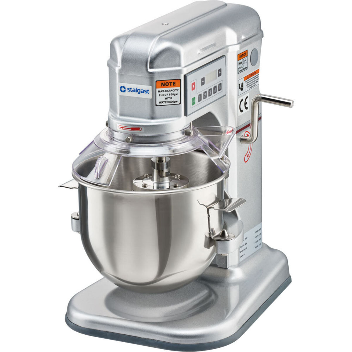 Impastatrice planetaria, controllo automatico, 7 litri Stalgast; 43.5x34.5x51 cm (LxLxH); grigio