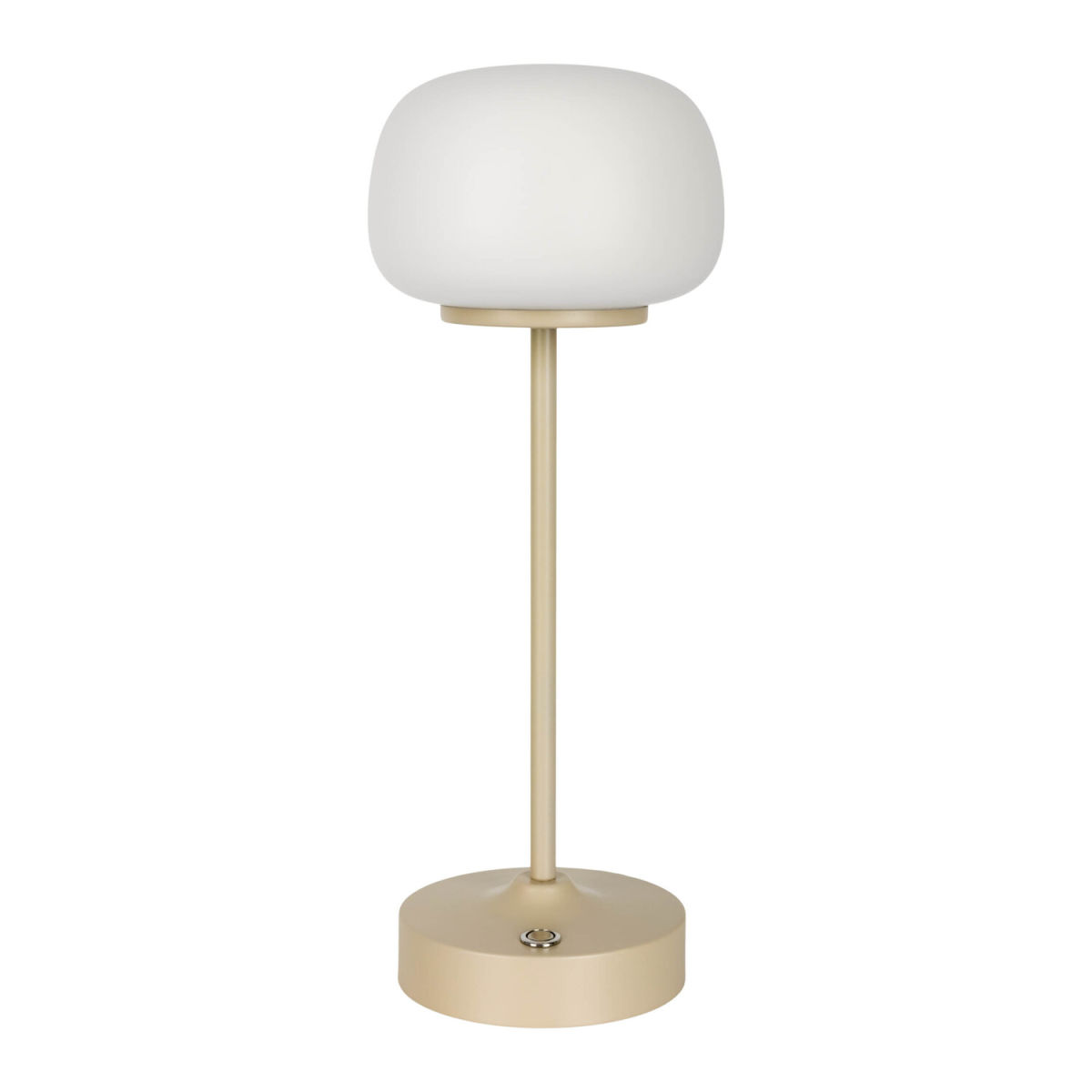 NÄVE Leuchten LED Akku-/ Tischleuchte PINA 10.5x10.5x10.5x30 cm (LxBxØxH); beige; Gestell beige