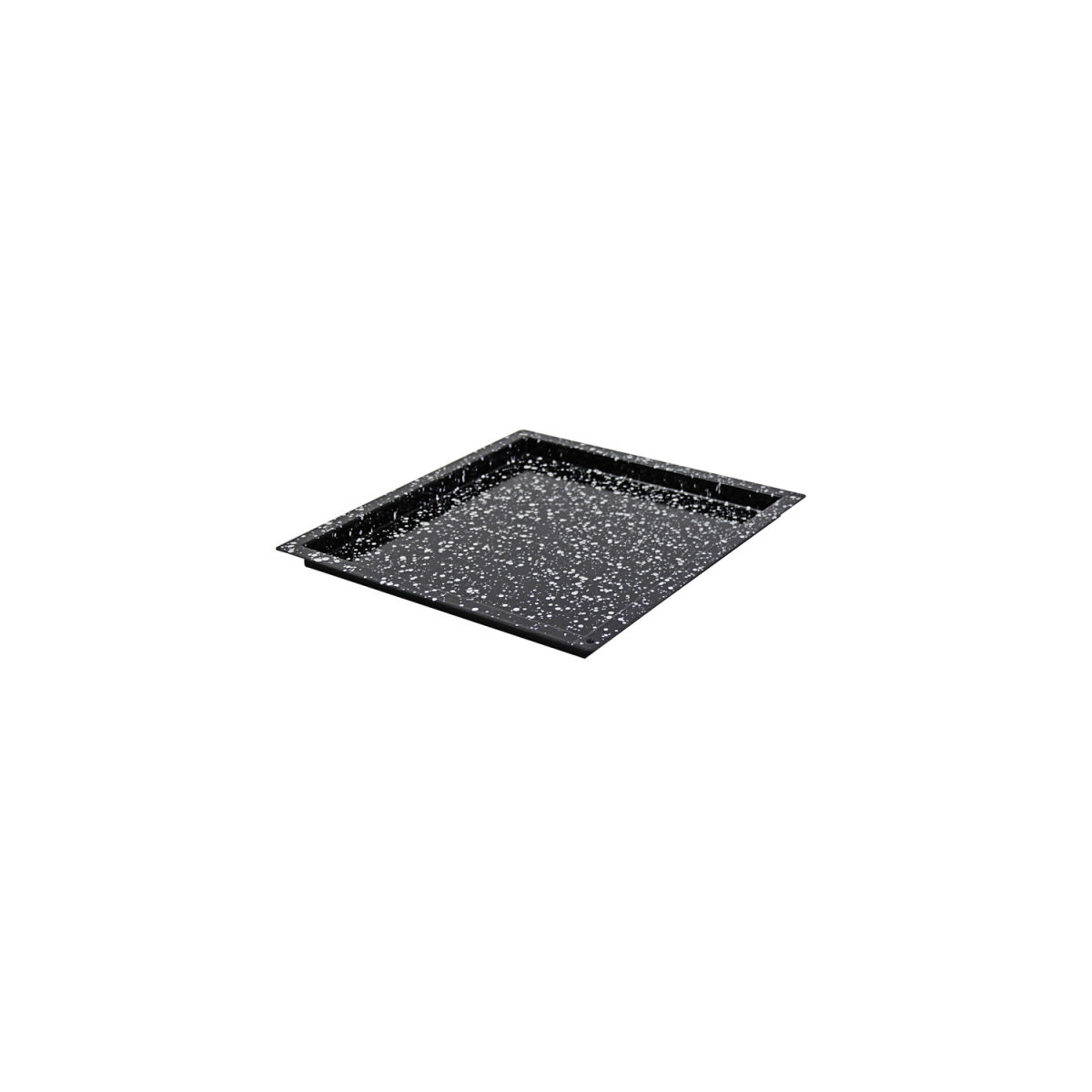 Schneider Backblech GN 2/3 Granit-Emaille GN 2/3, 35.5x32.5x2 cm (LxBxH); schwarz; rechteckig