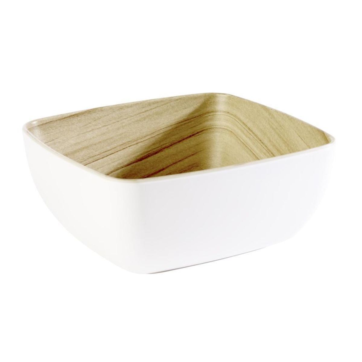 Ciotola per buffet Frida APS; Misura GN 1/6, 1000 ml, 17.6x16.2x7.5 cm (LxLxH); bianco/acero; rettangolare