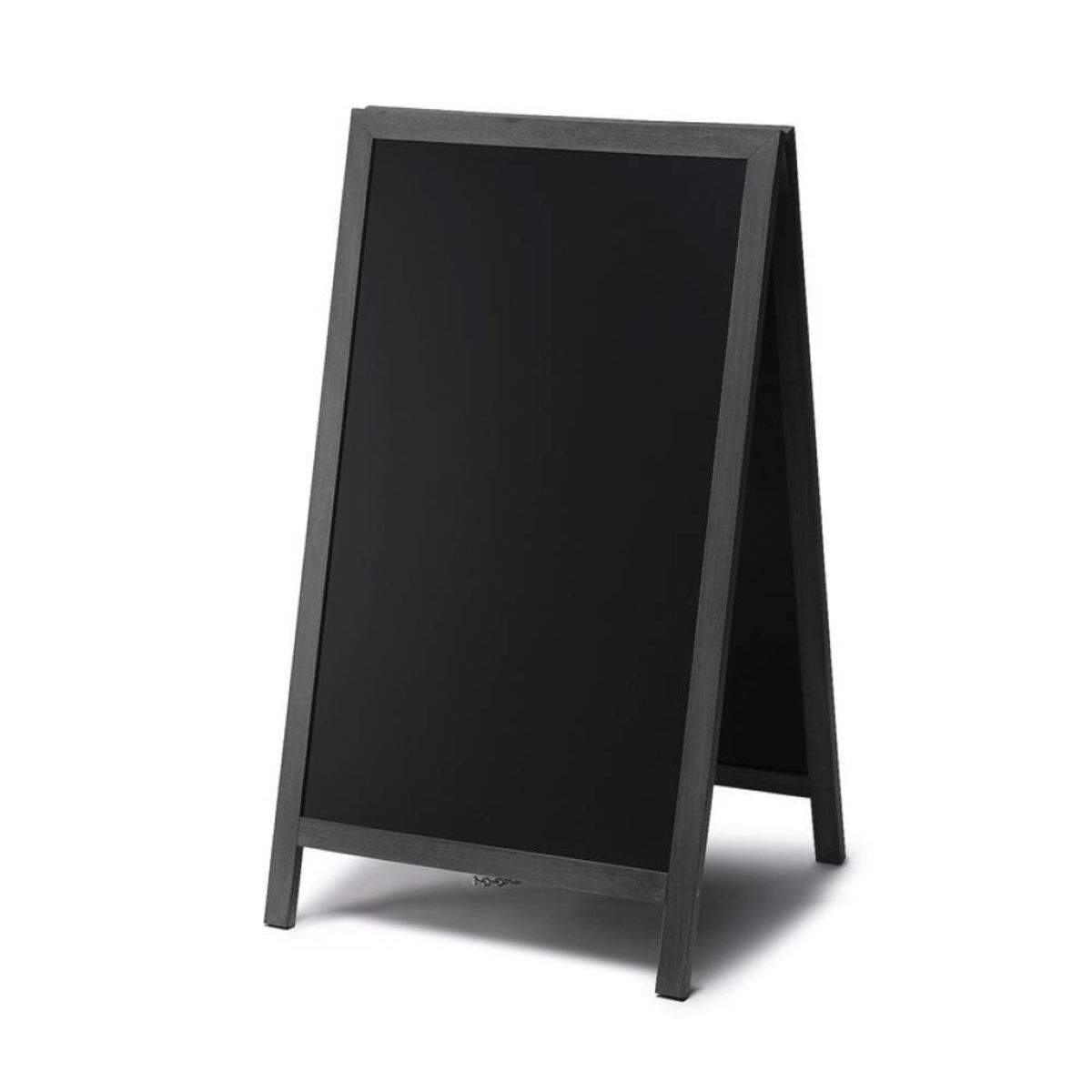 Showdown Displays Natura Kundenstopper Tafel Holz Schwarz (68x120 cm); 68x120 cm (BxH); schwarz