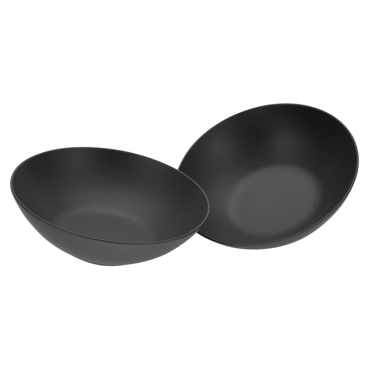 Soft Touch Black - Set di insalate da 2 pezzi CreaTable; 1500 ml, 24x7 cm (ØxH); nero; 2 pz. / Pacco