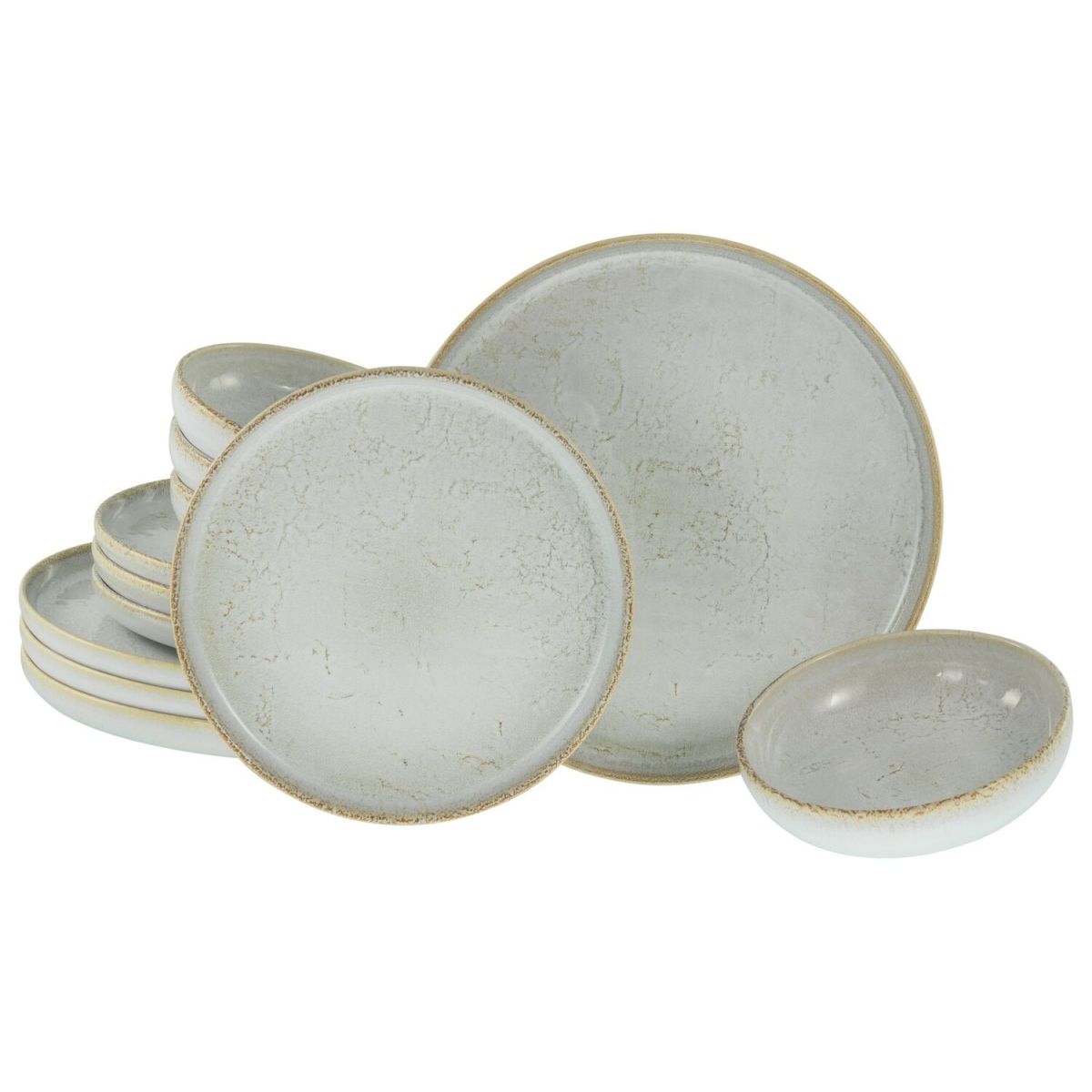CreaTable Uno - Tellerset 12-tlg vintage weiß