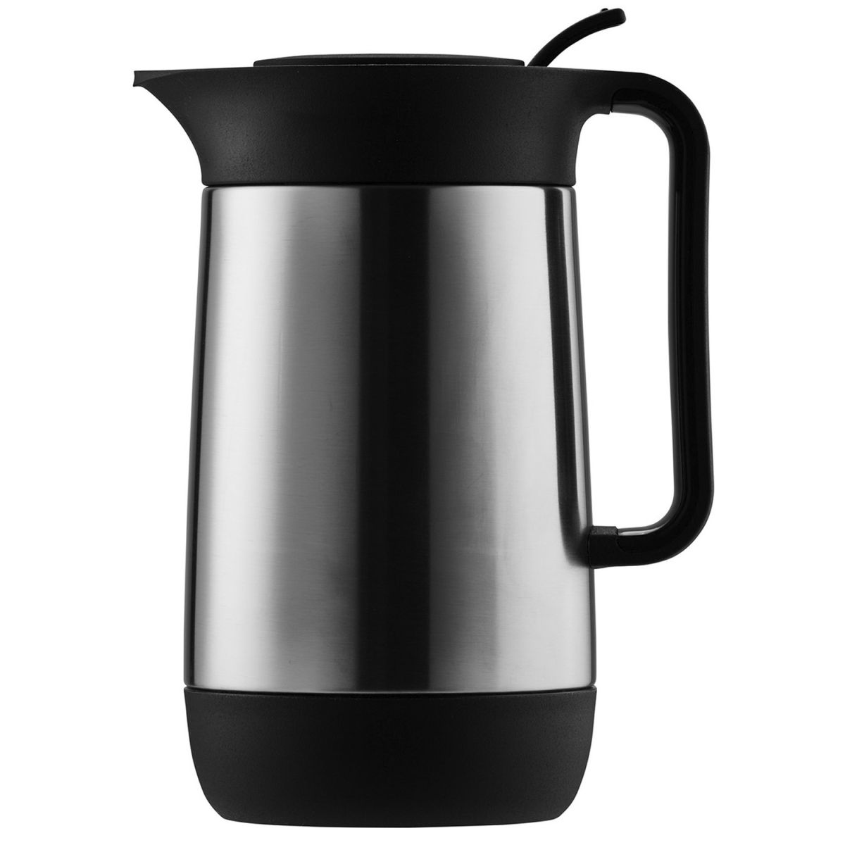 helios Isolierkanne Contur Push matt 0.6 l, 21.3 cm (H); silber; rund