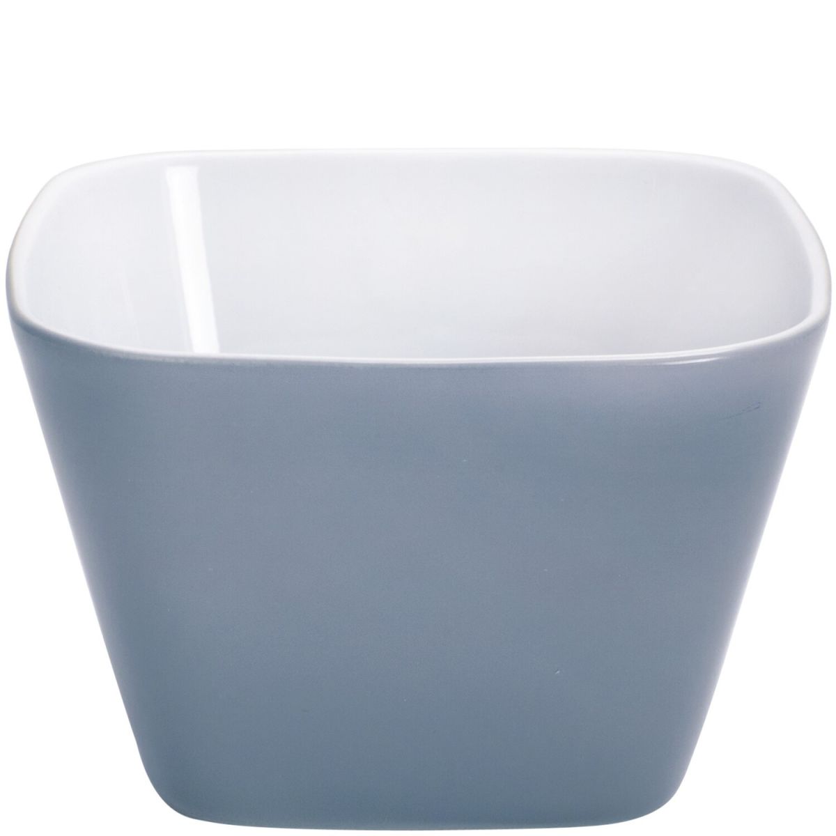 Kahla kleine Schale Pronto Colore eckig 230 ml, 8.7x8.7x5.7 cm (LxBxH); rauchblau; quadratisch