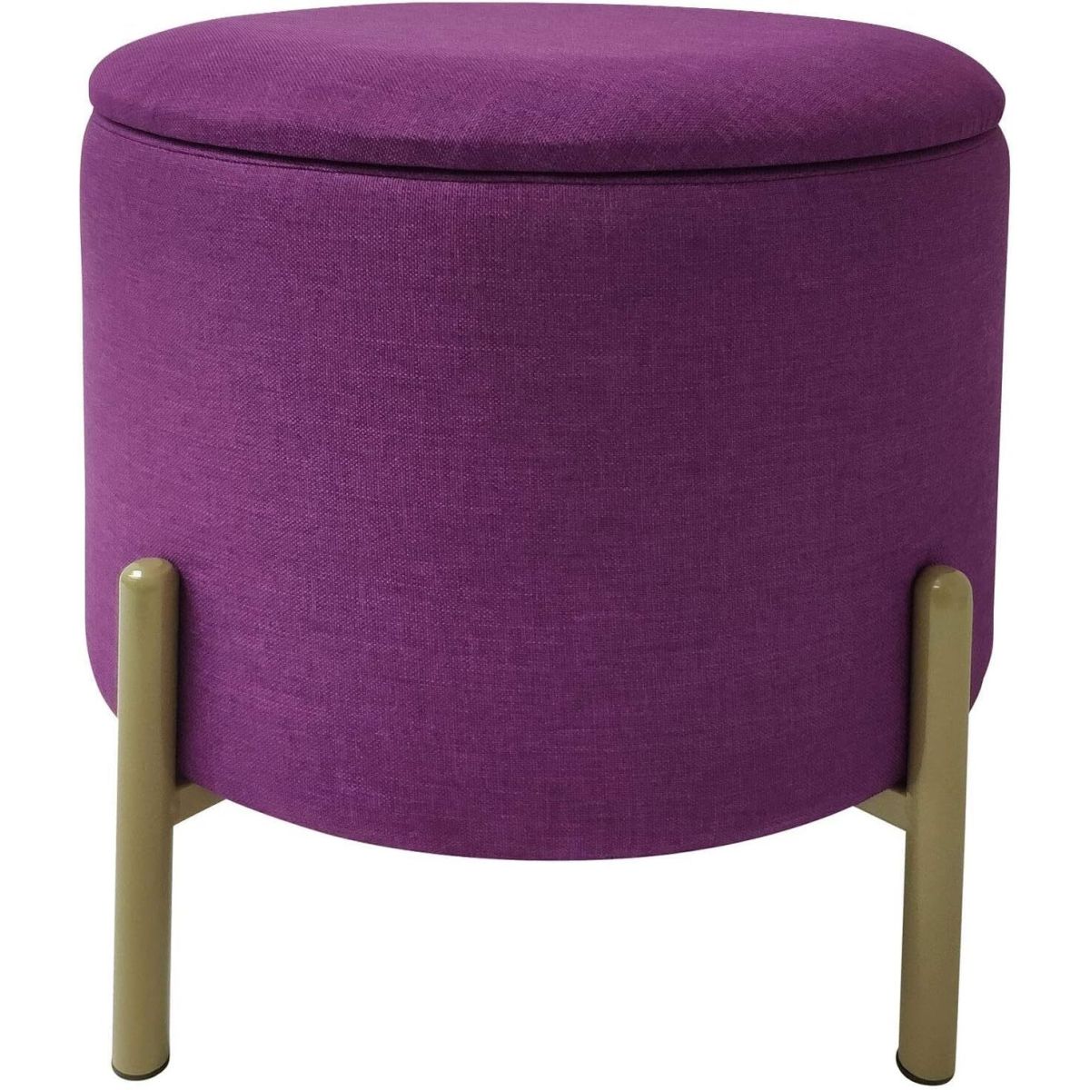 ECHTWERK Sitzhocker 36x40x40x40 cm (BxTxHxL); brombeer
