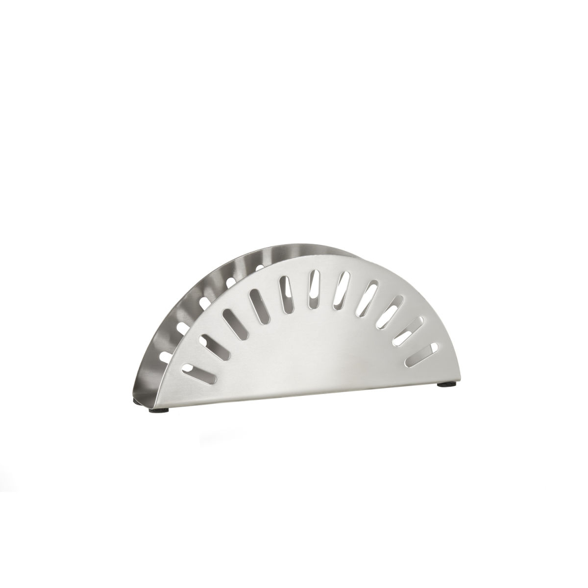 APS Serviettenhalter, Edelstahl matt poliert, halbrund 17.5x3.5x7.5 cm (LxBxH); silber; rechteckig
