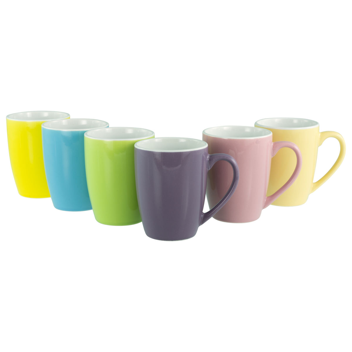 CreaTable UNIVERSAL fresh bicolor - Becher 6-tlg 350 ml, 8.5x10 cm (ØxH); mehrfarbig; 6 Stück / Pack