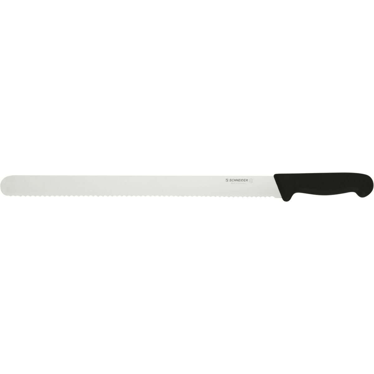 Schneider Konditormesser Wellenschliff Vakuum-gehärtet Klingenlänge 36 cm, 36 cm (L); schwarz