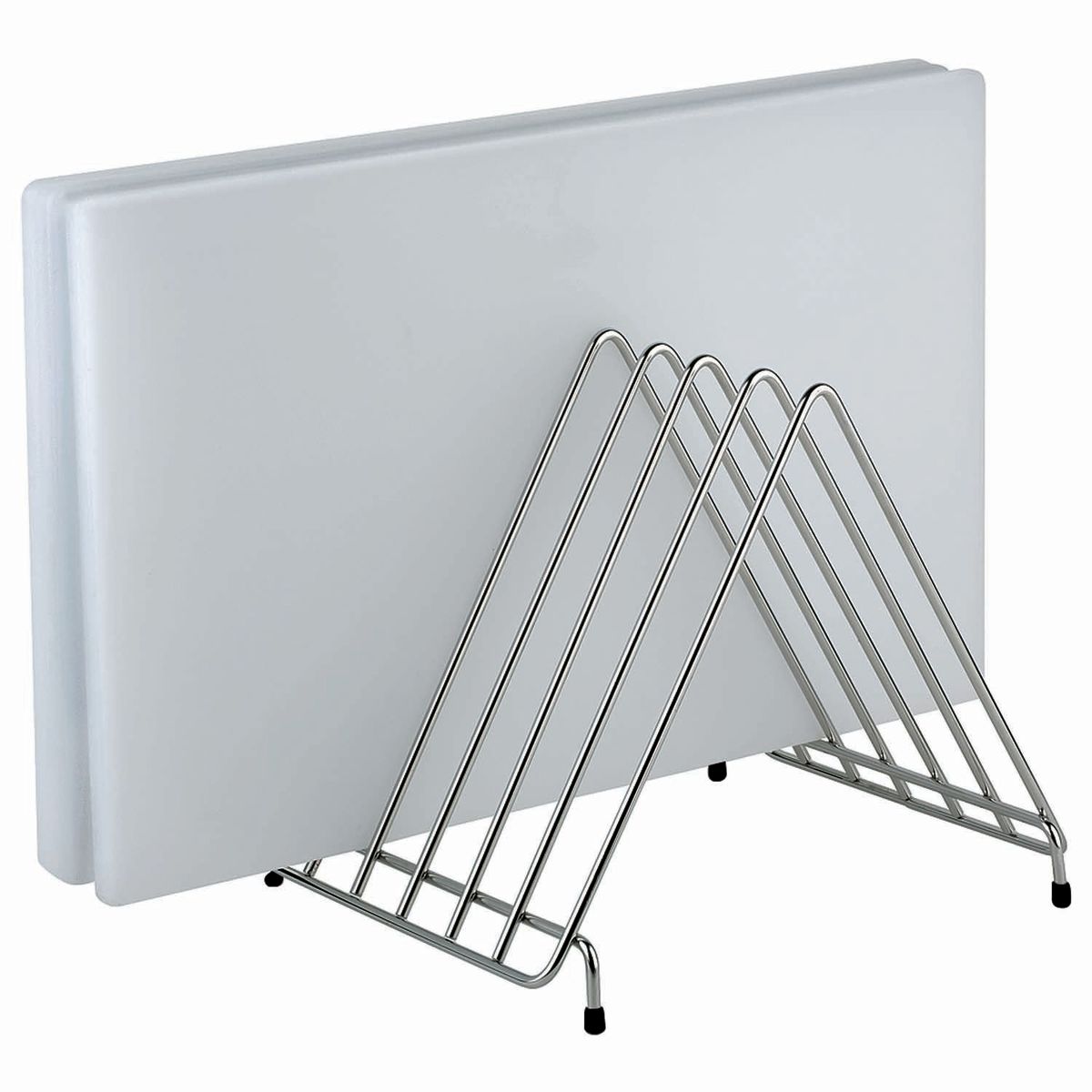 APS Schneidbrett-Ständer, für 6 Schneidbretter bis 25 mm 30.5x26.5x27.5 cm (LxBxH); silber