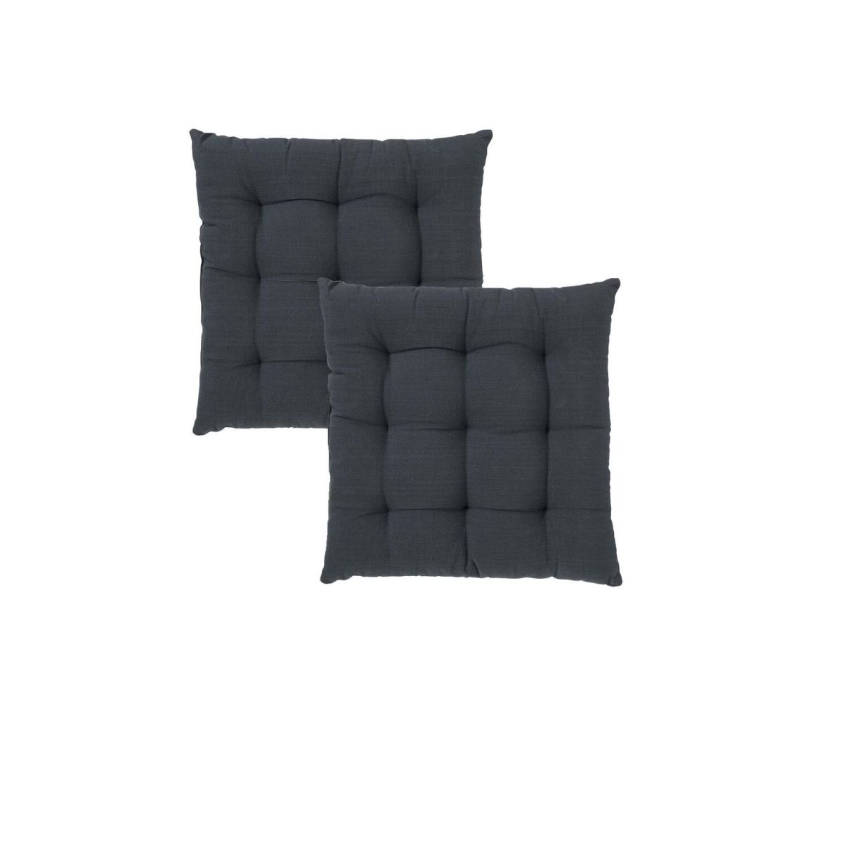 Svanefors Stuhlkissen Louie 2P eckig 40x40 cm (BxL); grau; einfarbig; 2 Stück / Pack