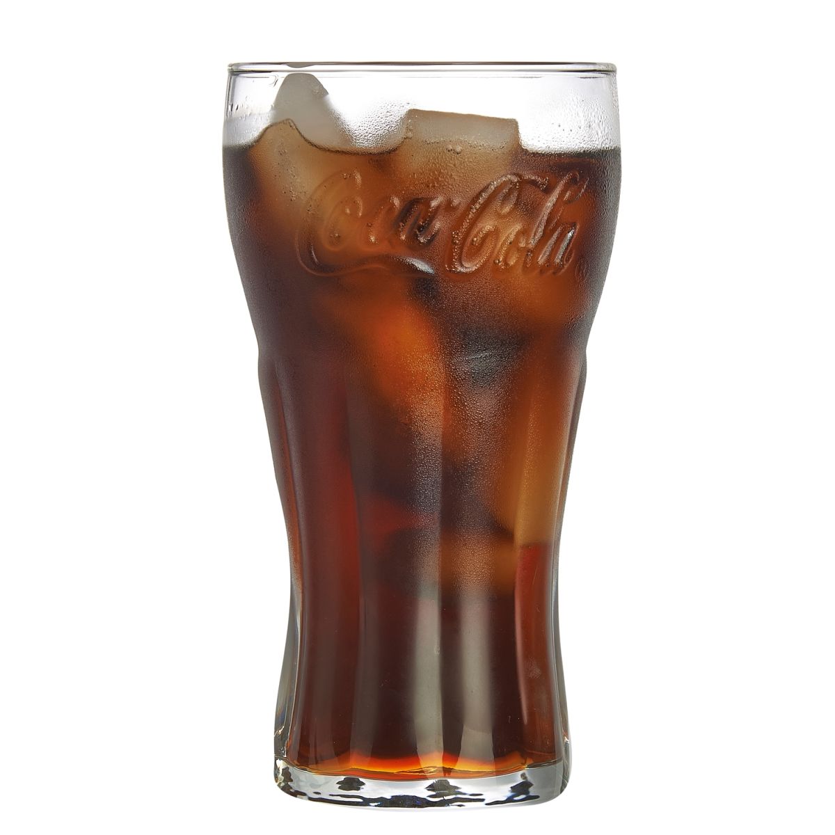 van Well Konturgläser Coca Cola 400 ml, 8x15.5 cm (ØxH); transparent; 0.4 l Eichstrich, 6 Stück / Pack