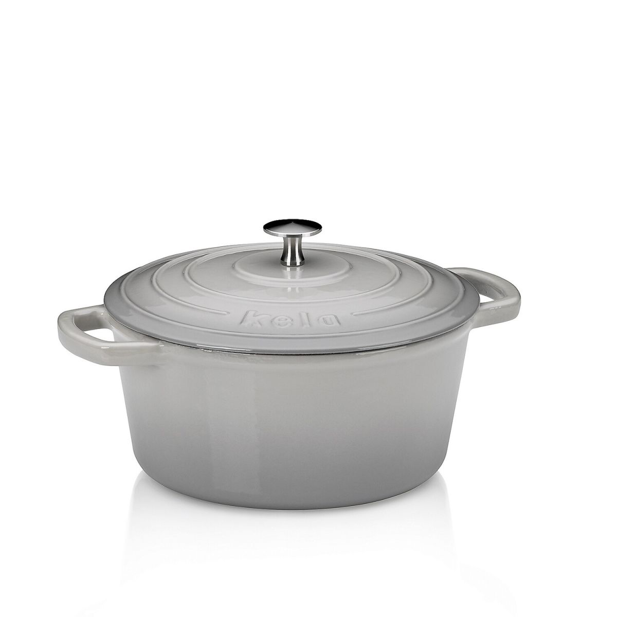 kela Bräter Calido Gusseisen Rund 3.8 l, 24x12 cm (ØxH); grau; rund