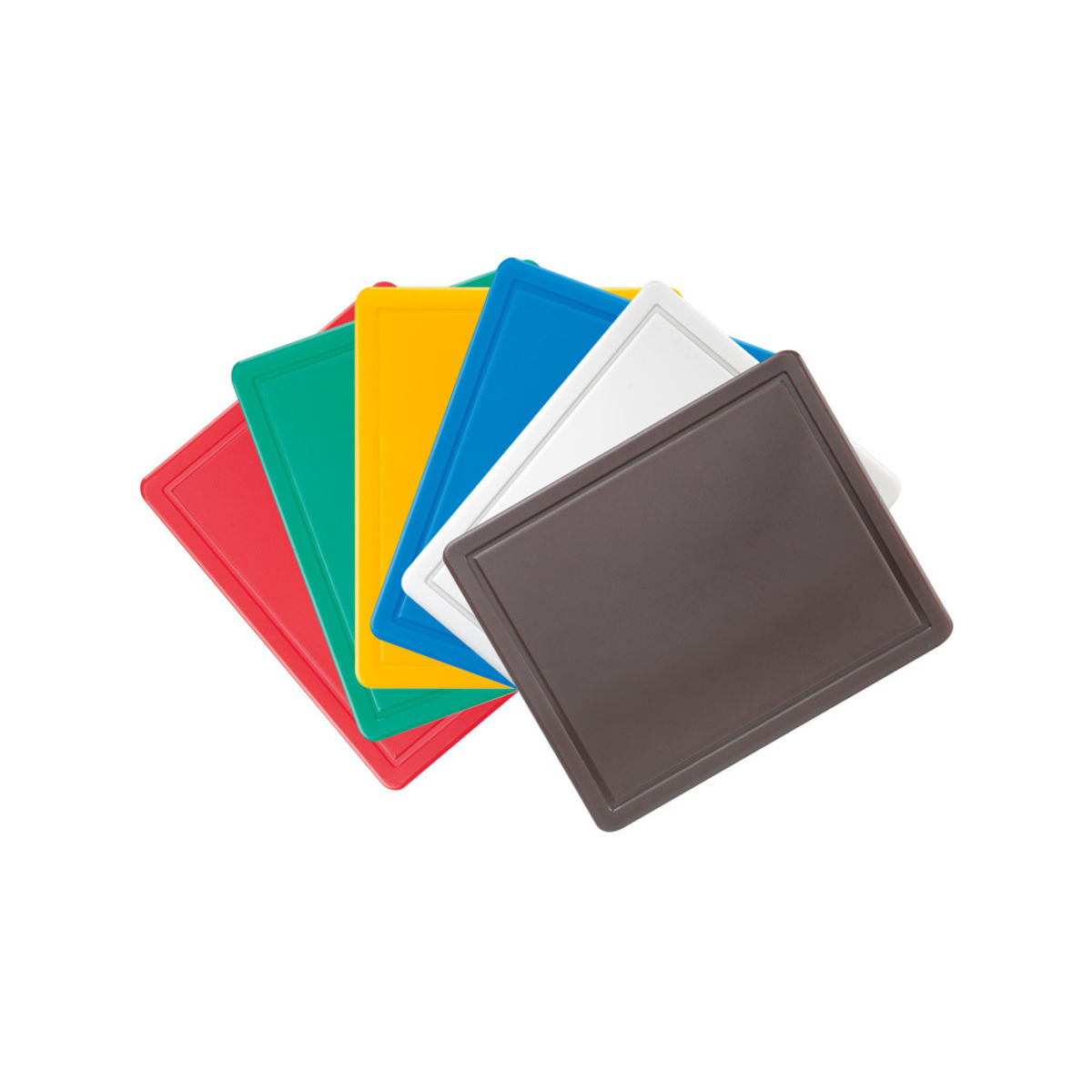 Stalgast Schneidbrettset HACCP, GN1/2, 6 Stück 32.5x26.5x1.2 cm (LxBxH); mehrfarbig; 6 Stück / Pack