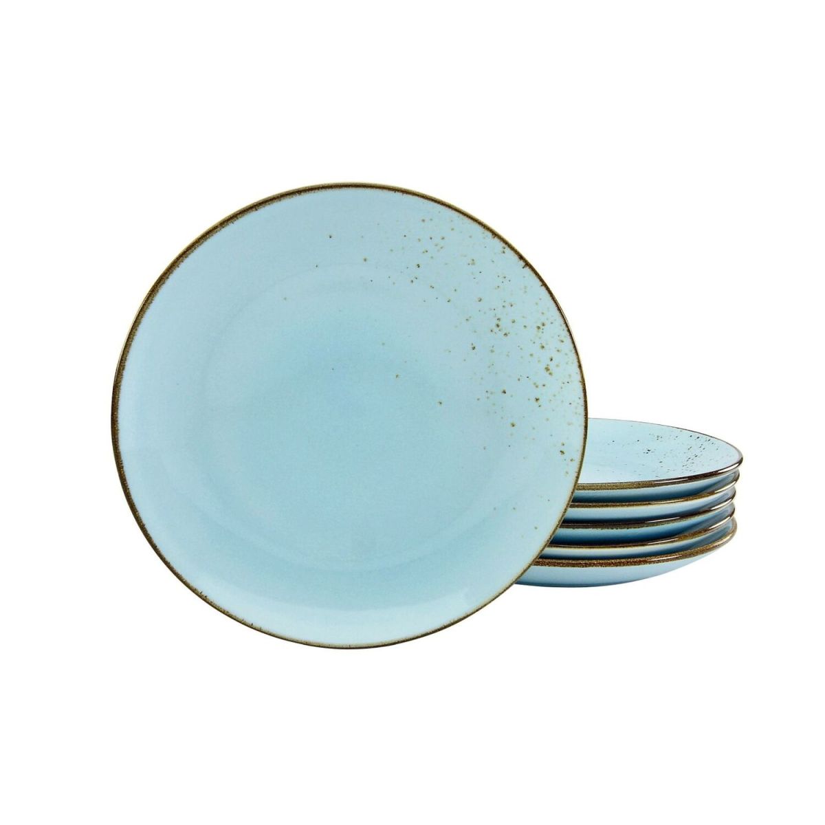 CreaTable Nature Collection - Speiseteller 6-tlg 27x3.5 cm (ØxH); hellblau; rund; 6 Stück / Pack