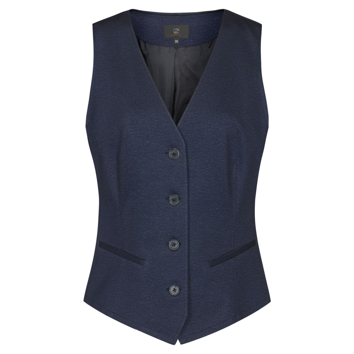 GREIFF Damen-Jerseyweste RF Casual Kleidergröße 40; blau meliert