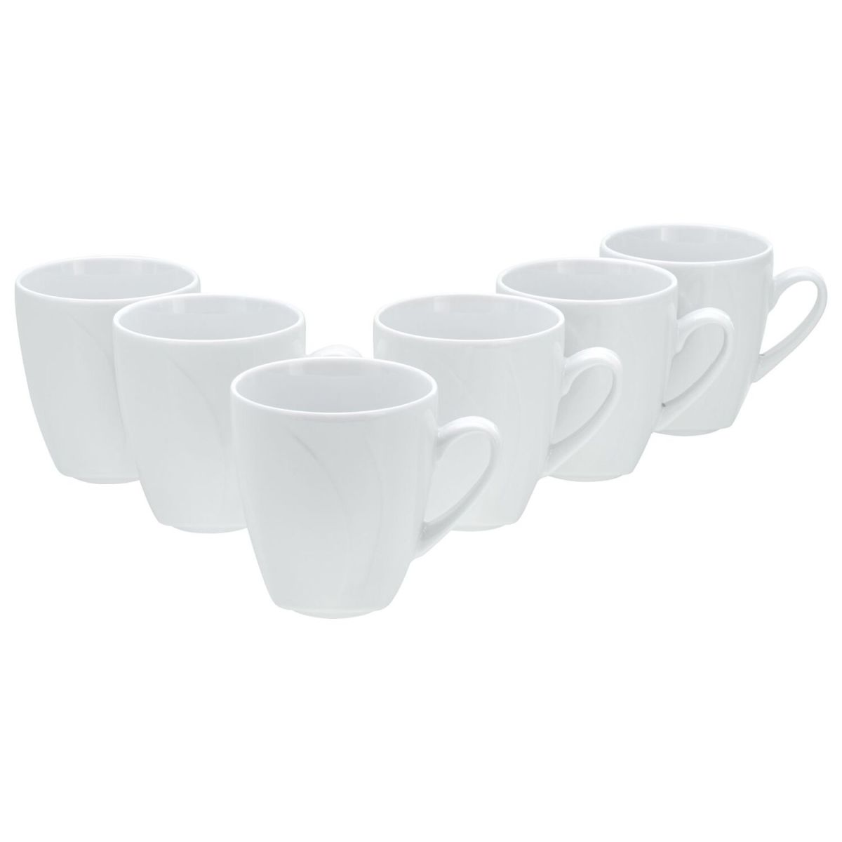 CELEBRATION - Tazza da caffè da 6 pezzi CreaTable; 300 ml, 8.5x9.5 cm (ØxH); bianco; 6 pz. / Pacco