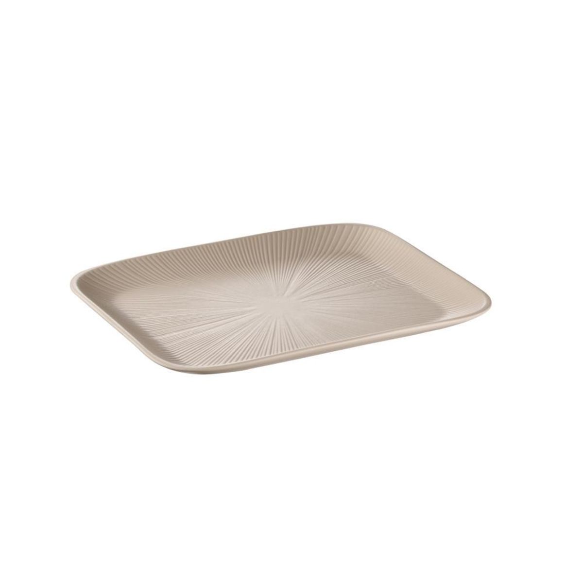 APS Teller NERO, Melamin, eckig; 32.5x26.5x2.5 cm (LxBxH); beige; rechteckig