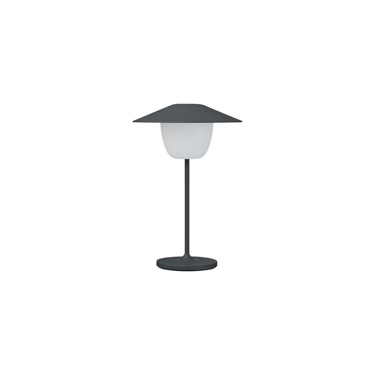 blomus Mobile Tischleuchte -ANI Lamp Mini- Farbe Magnet 14 x 21 cm 14.4x14.4x14.4x21.3 cm (LxBxØxH); grau