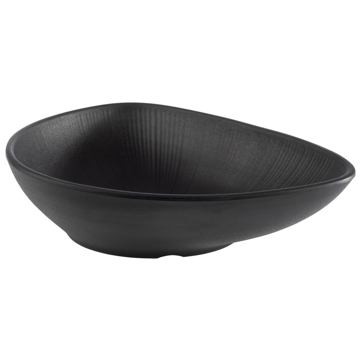 APS Schale NERO, Melamin, organisch; 600 ml, 23x18x5 cm (LxBxH); schwarz