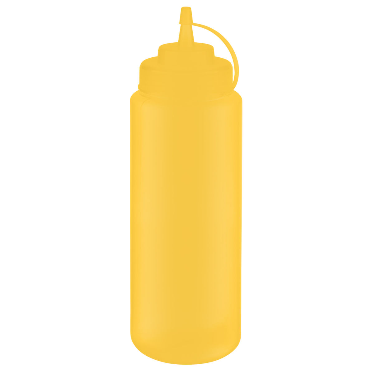 APS Quetschflasche, Polyethylen; 1020 ml, 8x8x26.5 cm (LxBxH); gelb