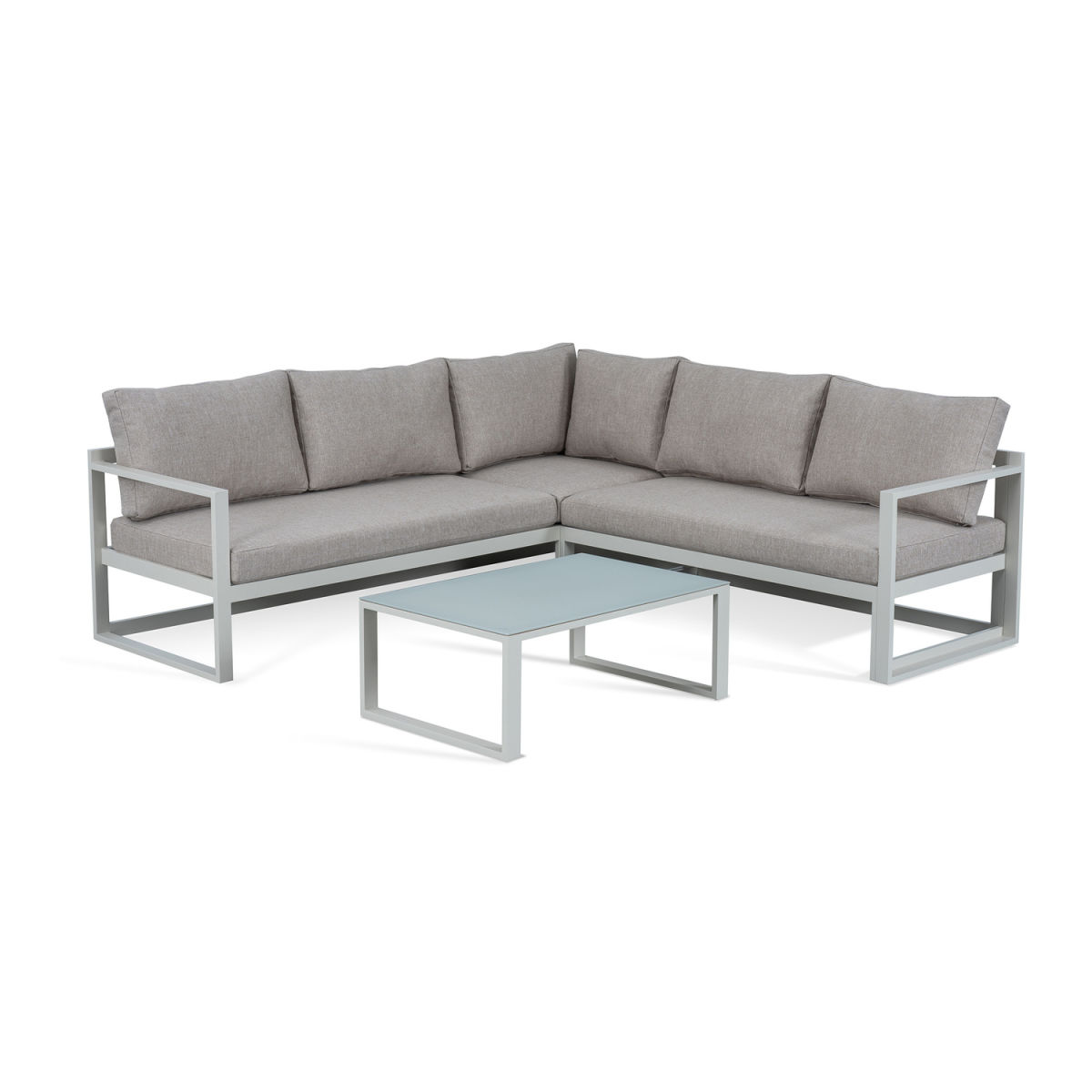 Salotto Paros da esterno Barths; 212x70x77 cm (LxPxH); sabbia