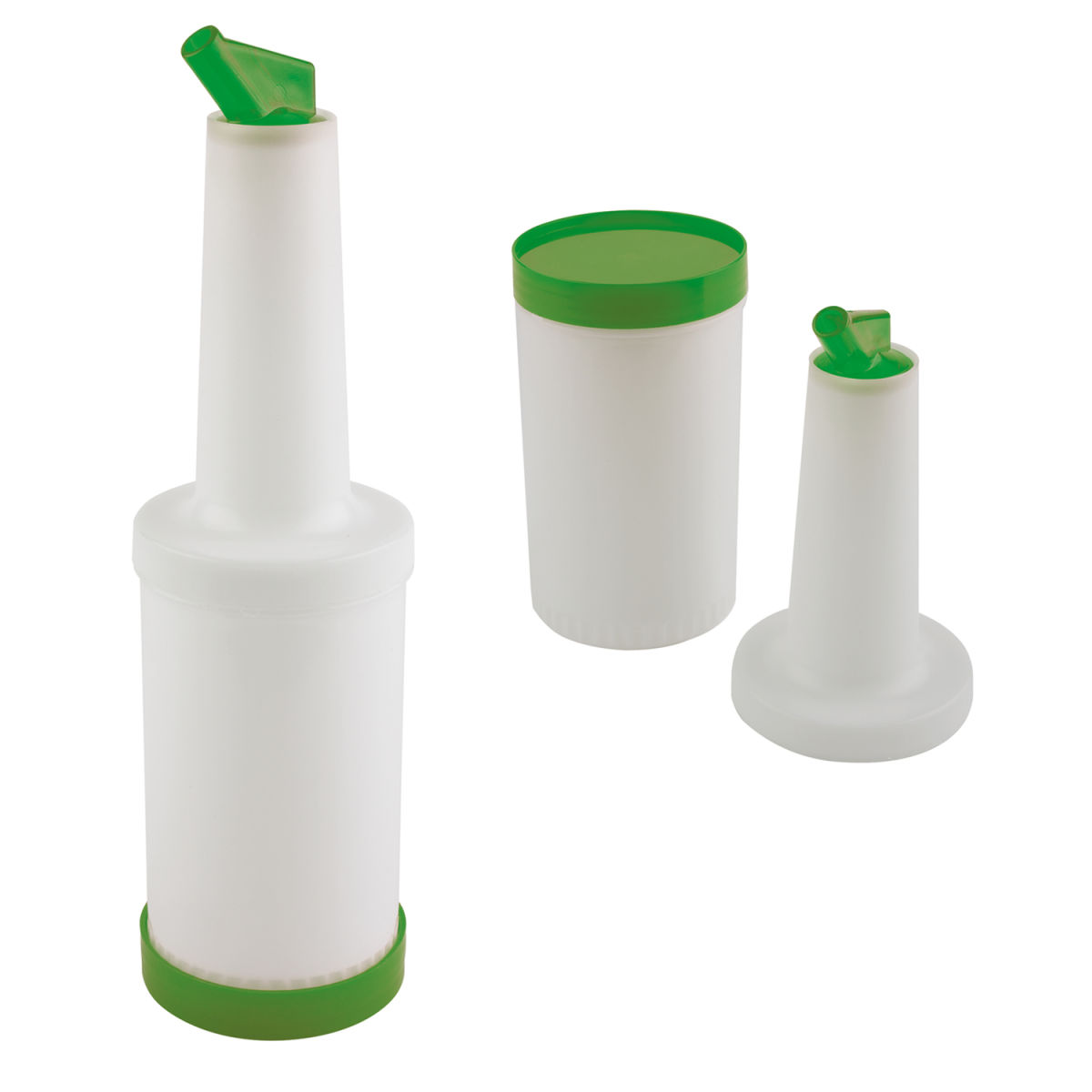 APS Dosier-/Vorratsflasche, Polypropylen 850 ml, 9x9x9x35 cm (ØxLxBxH); grün