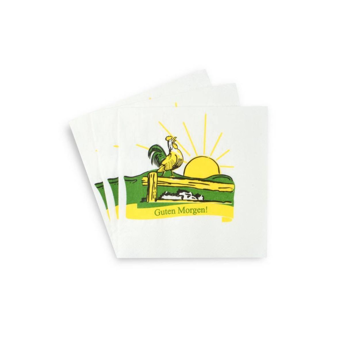 Plock Servietten Guten Morgen, 24x24 cm; 24x24 cm (BxL); mehrfarbig; 4000 Stück / Pack