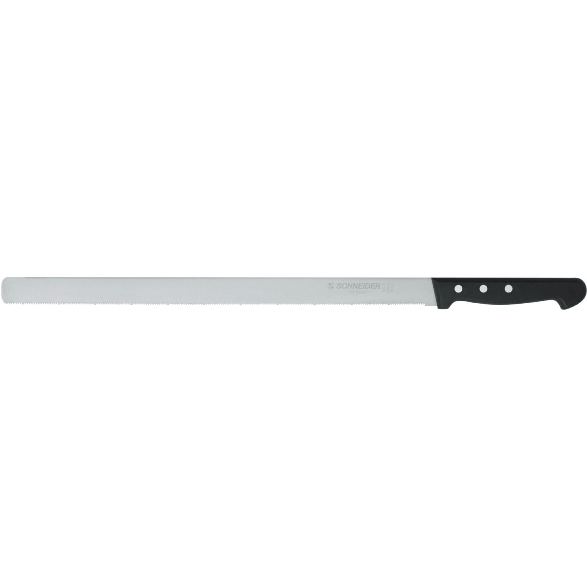Schneider Konditormesser feine Säge Klingenlänge 36 cm, 36 cm (L); schwarz