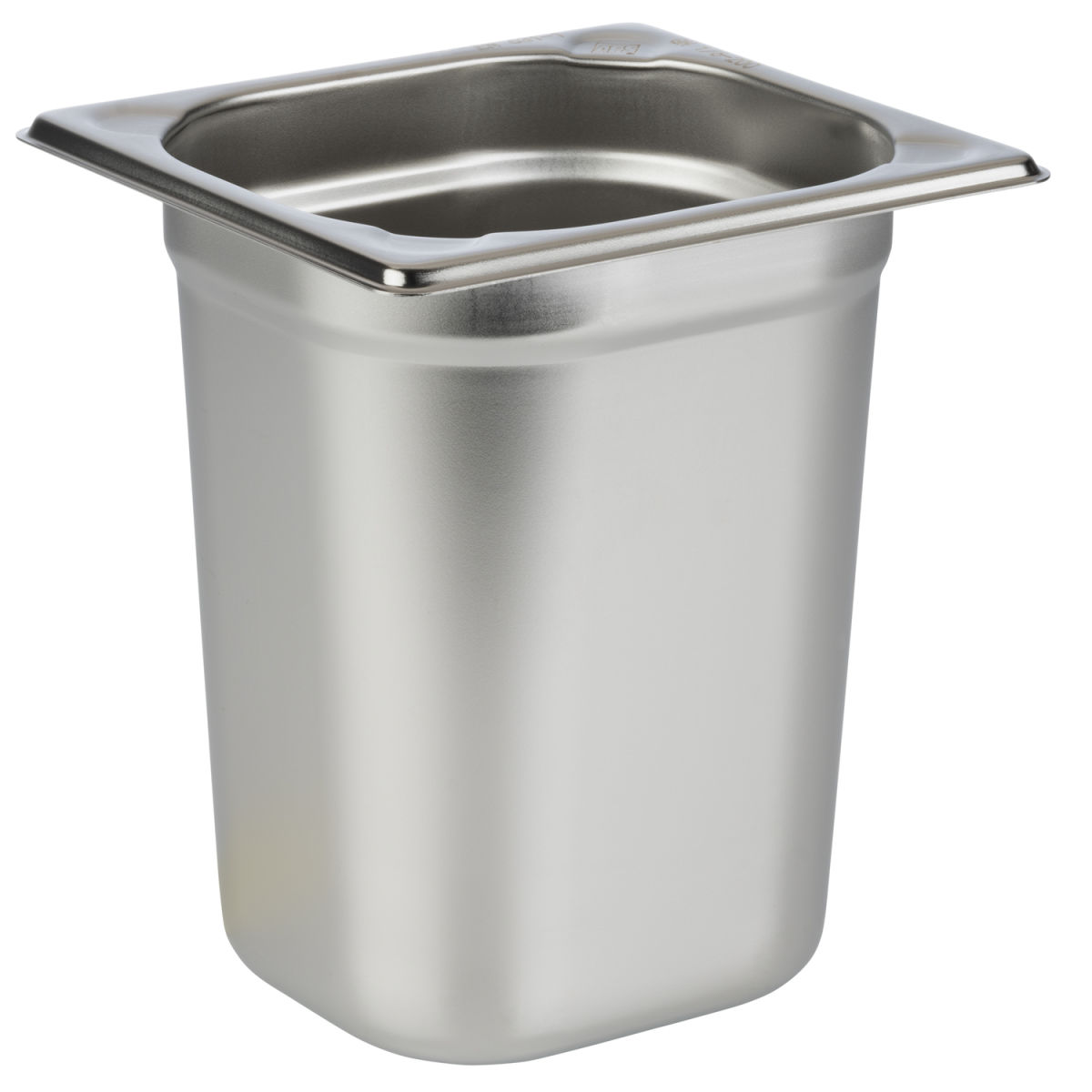 APS GN 1/6 Behälter, Edelstahl GN 1/6, 3 l, 17.6x16.2x20 cm (LxBxT); silber