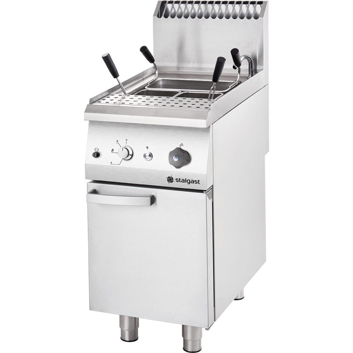 Stalgast Gas-Nudelkocher Serie 700 ND - 26 Liter, 9,2 kW 0.025 l, 40x70x85 cm (BxTxH); silber