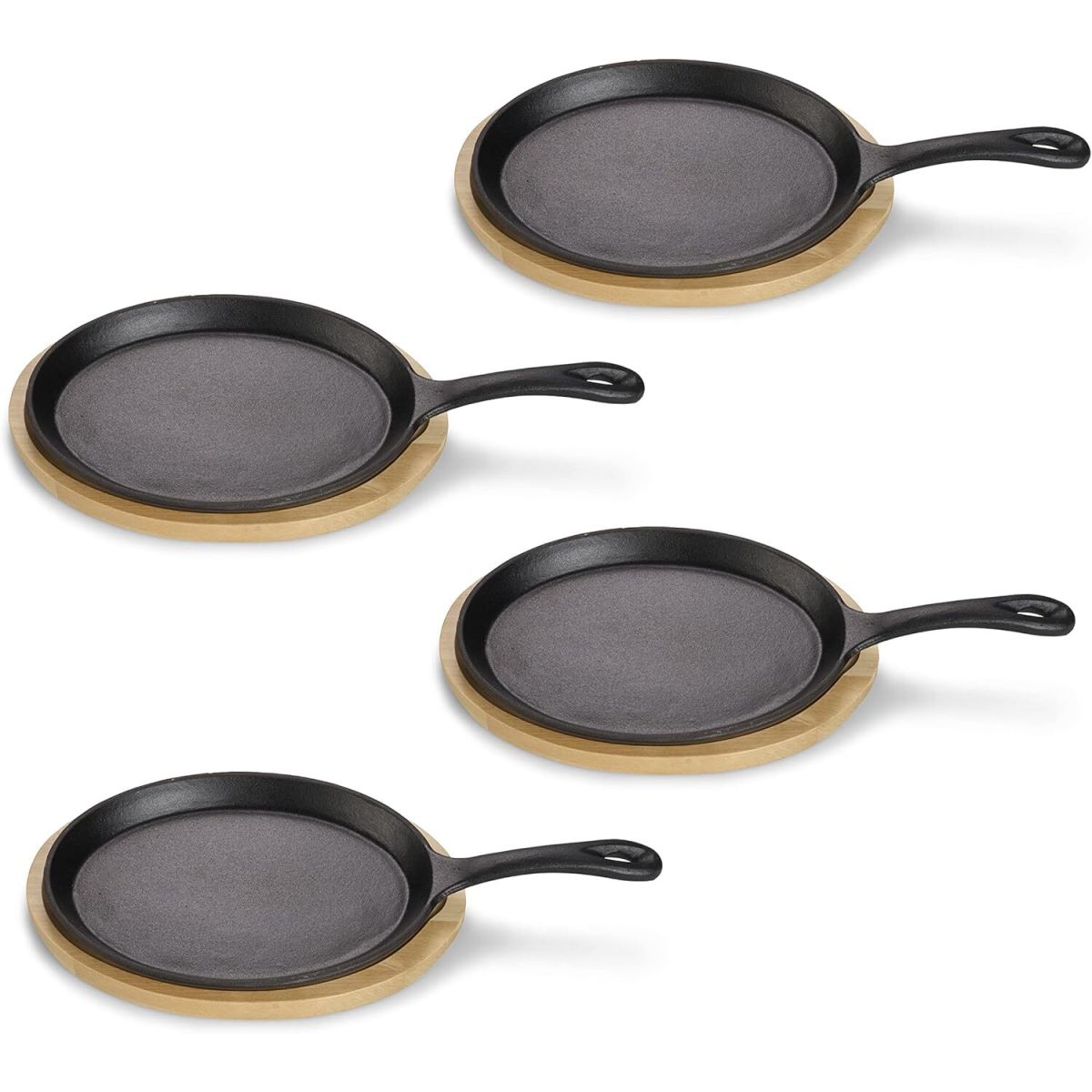 ECHTWERK Servierpfanne 2er-Set 38x19x2 cm (LxBxH); schwarz; oval
