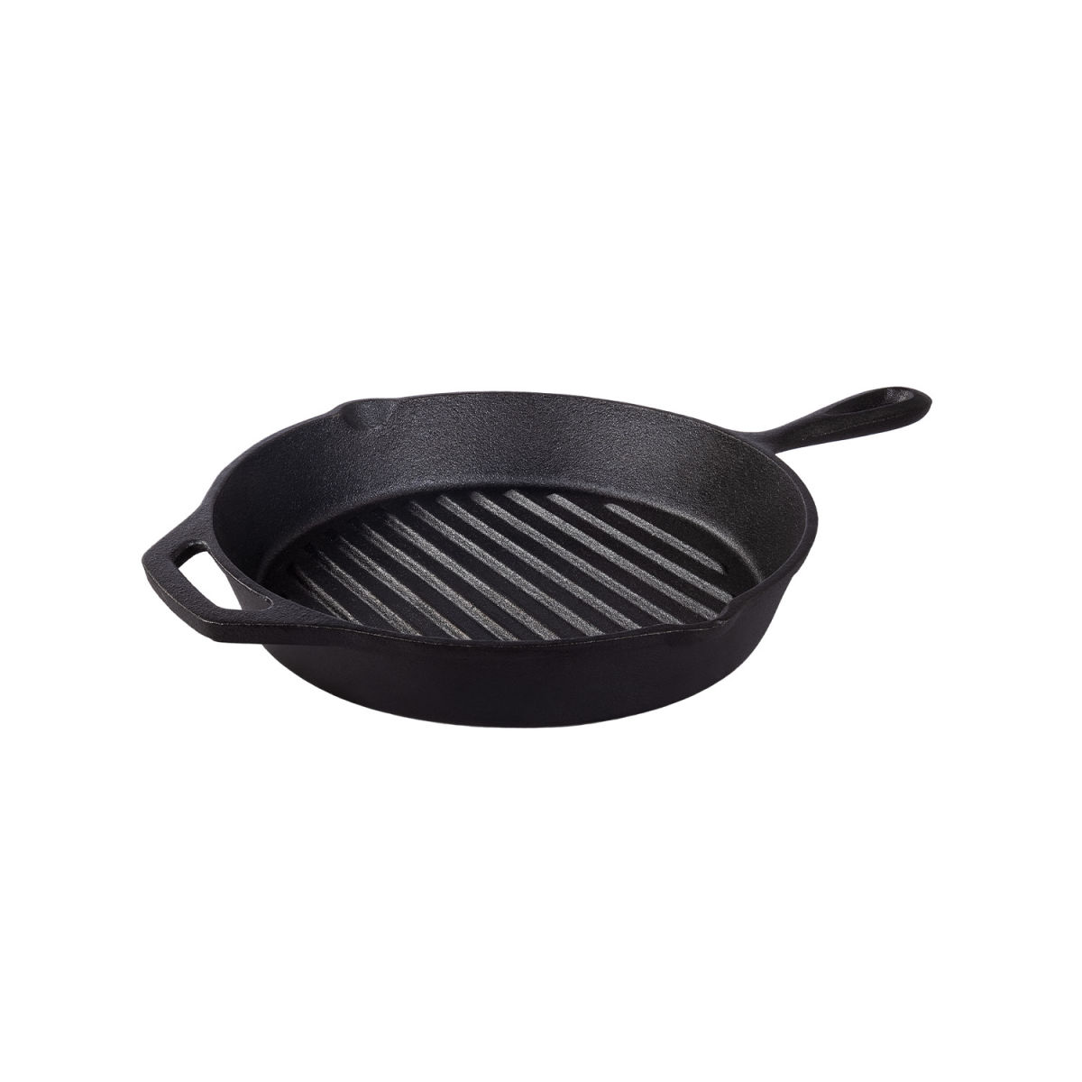 TRAMONTINA Gusseisen Grillpfanne Black rund, pre seasoned 28 cm (Ø); schwarz; rund