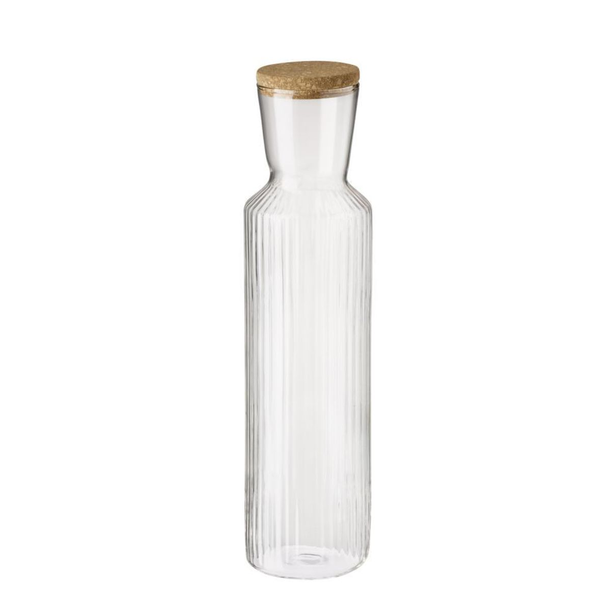 APS Glaskaraffe -LINES-; 1500 ml, 9x9x35 cm (LxBxH); transparent